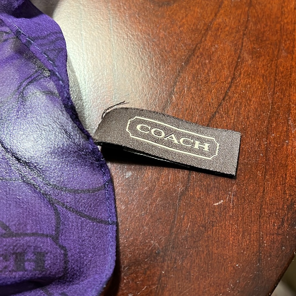 Purple ombré coach scarf - small pull shown in picture - Picture 2 of 3